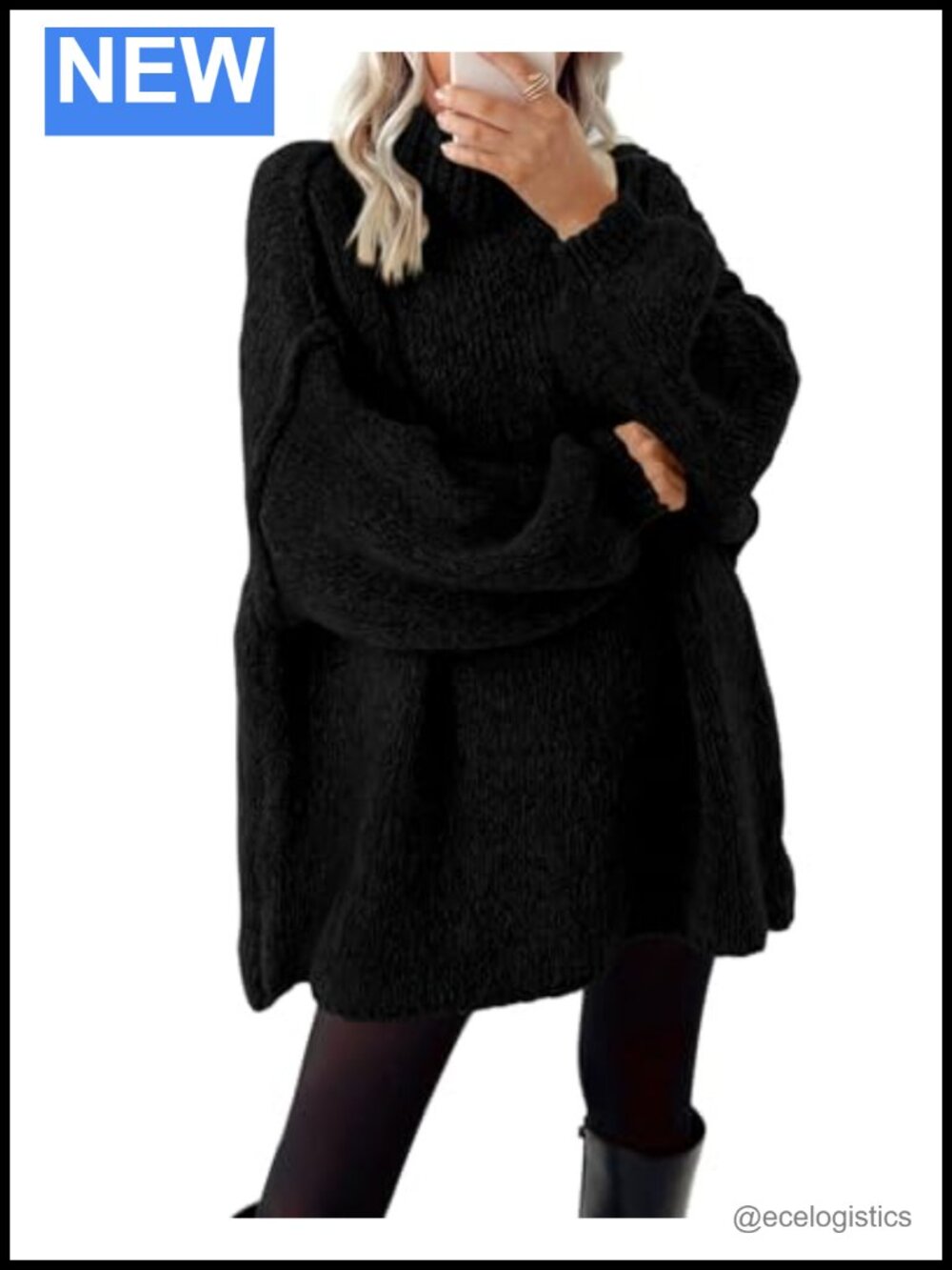Womens Mock Neck Cable Knit Fall Sweater Oversized Pullover